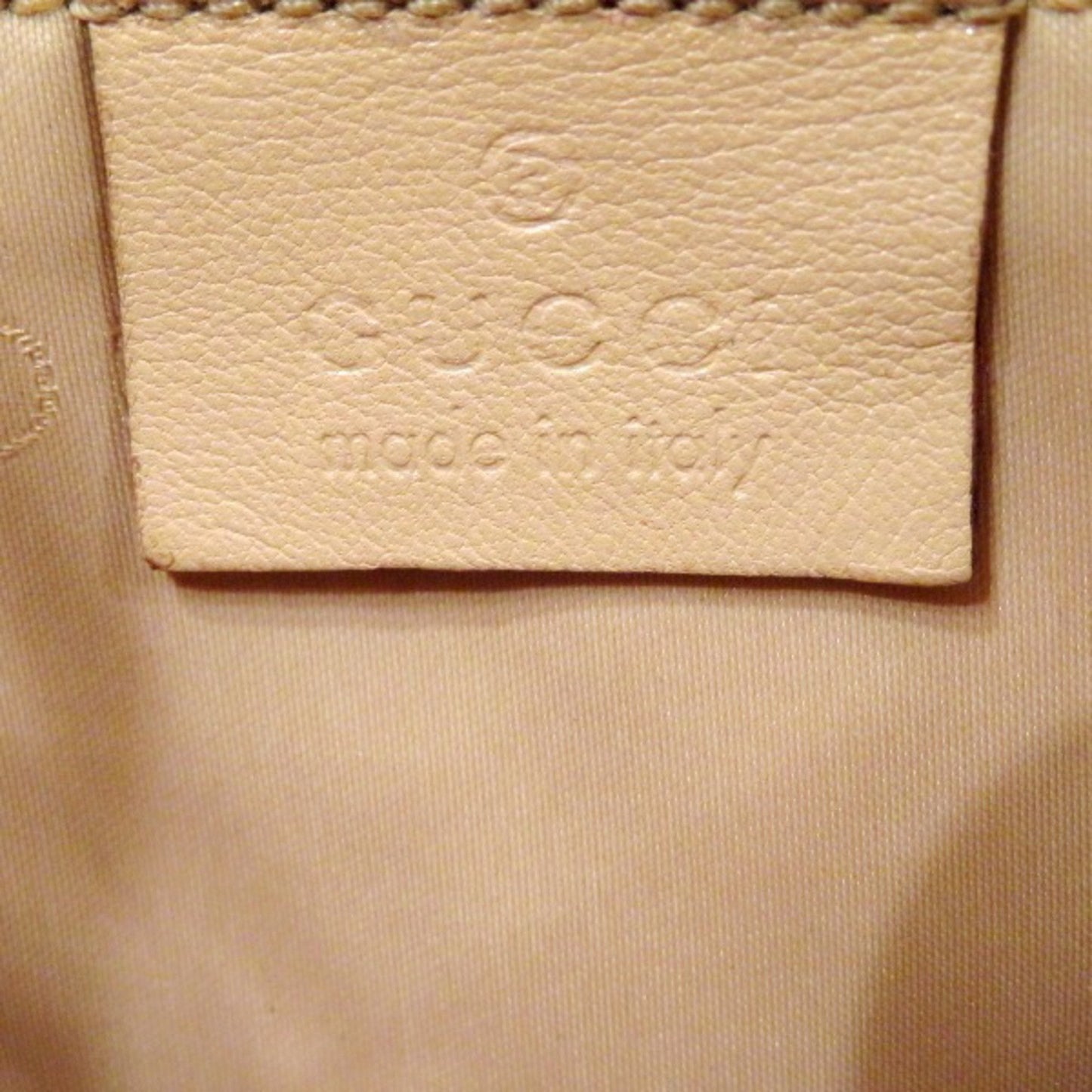 Gucci Bamboo Beige Leather Handbag