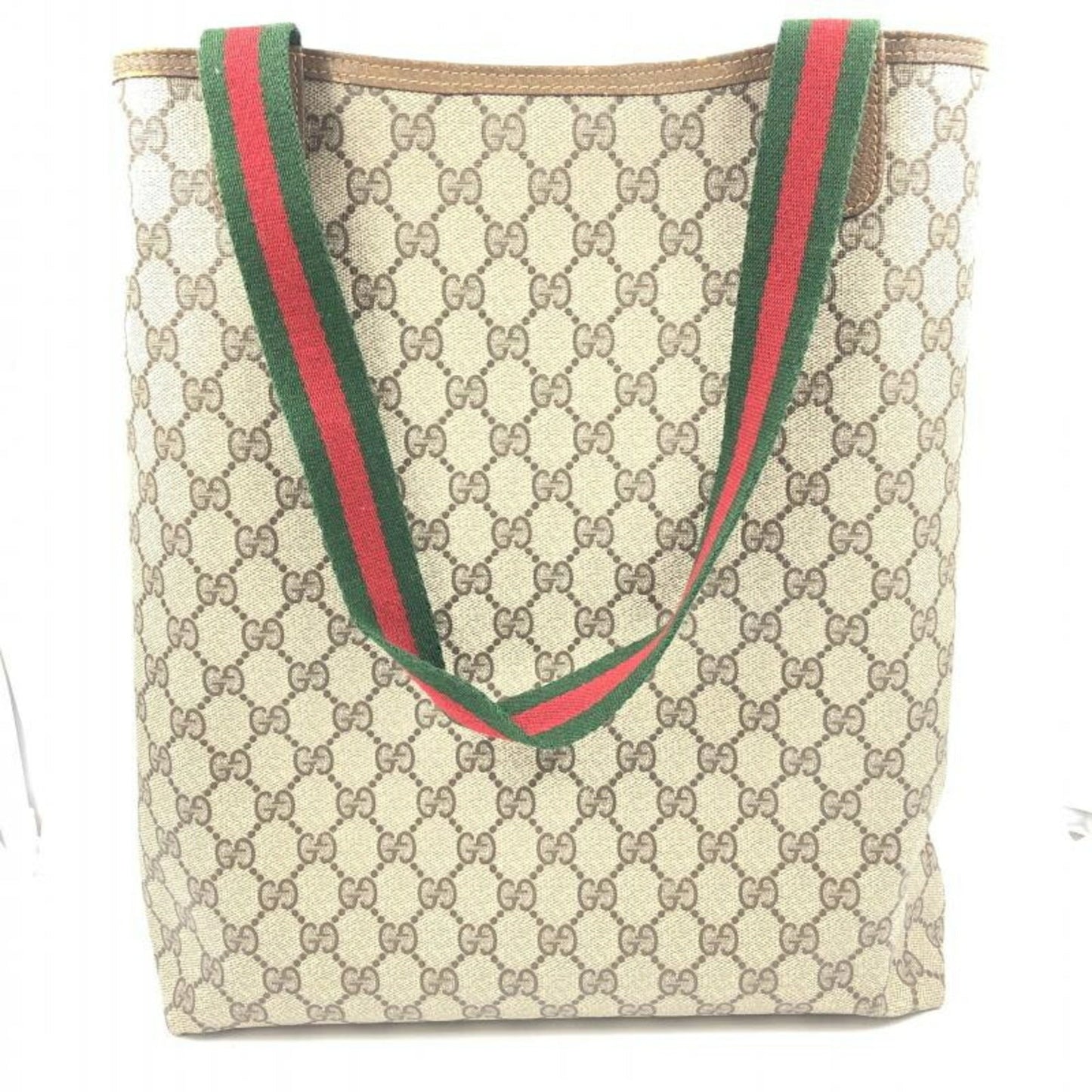 Gucci Sherry Line Blue Leather Tote Bag