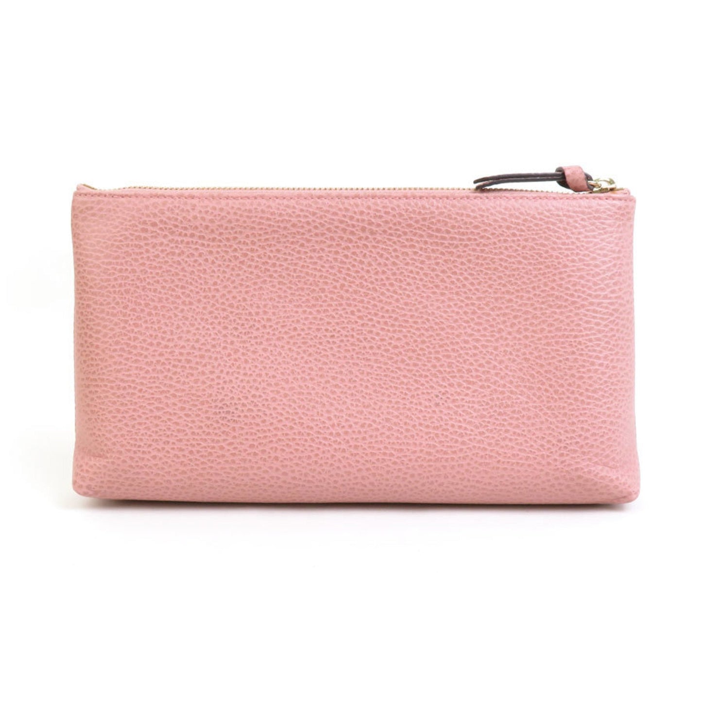 Gucci Pink Beige Leather Pouch