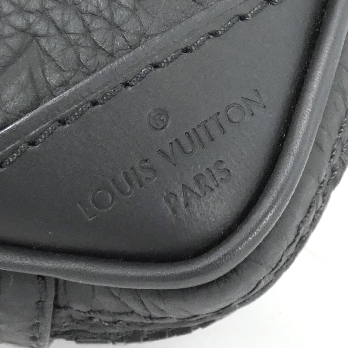 Louis Vuitton Black Leather Shoulder Bag