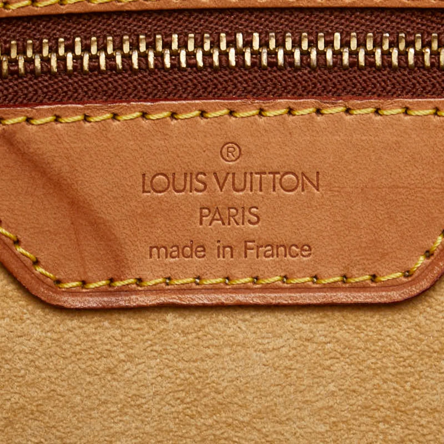 Louis Vuitton Brown Pvc Leather Shoulder Bag Tote Bag