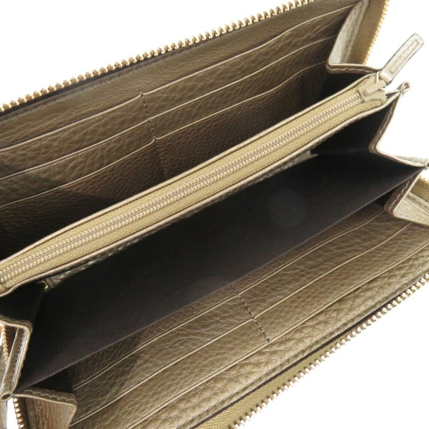 Gucci Gold Leather Wallet (Bi-Fold)