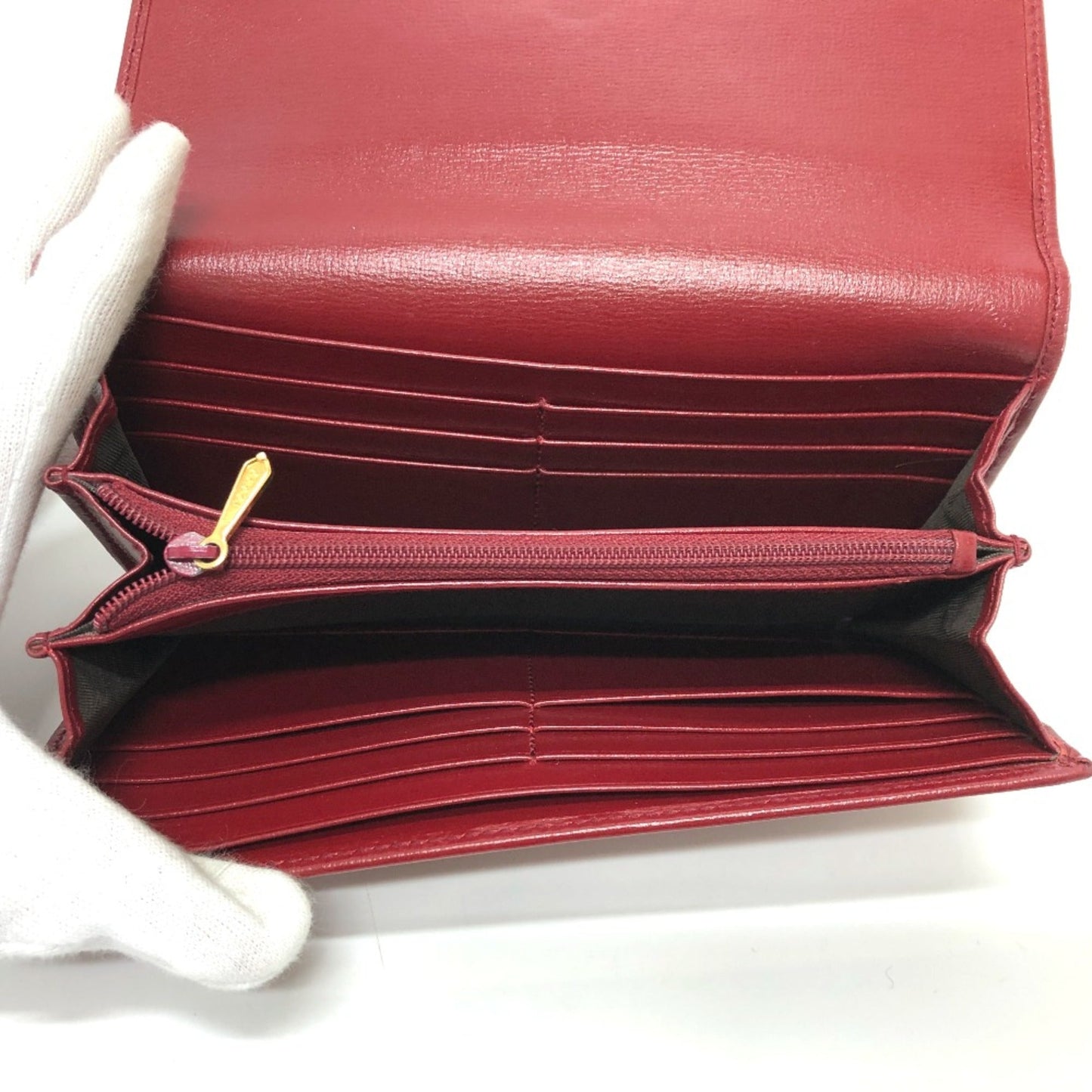 Gucci Red Leather Wallet (Bi-Fold)