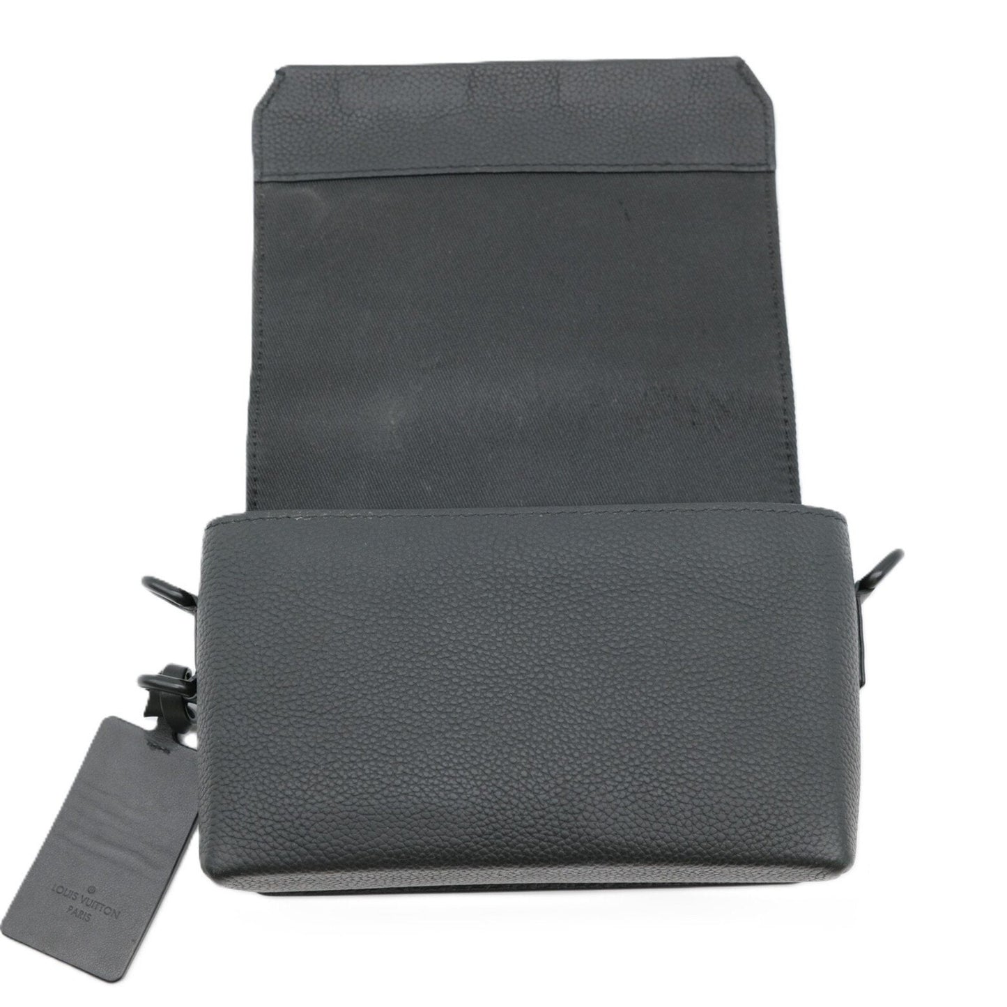 Louis Vuitton Black Leather Shoulder Bag