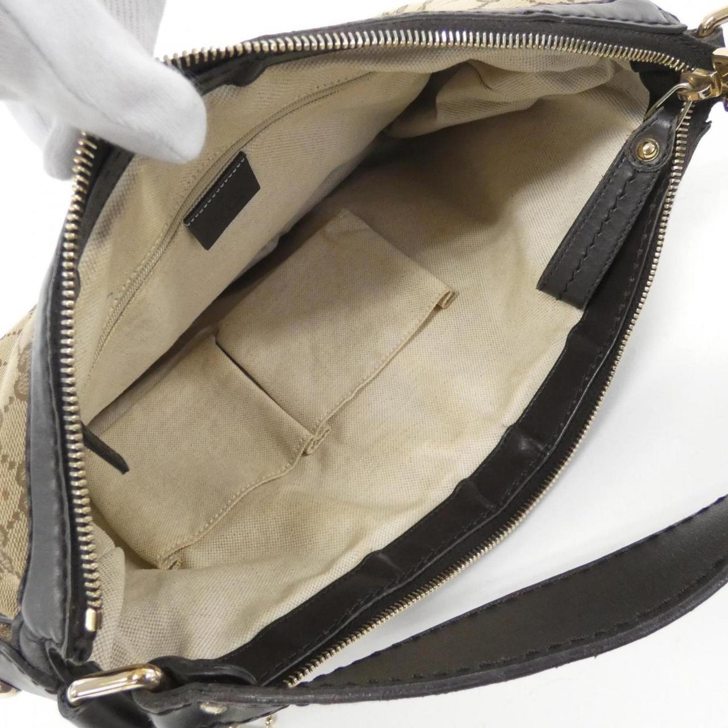 Gucci Gg Canvas Beige Brown Gg Canvas Shoulder Bag