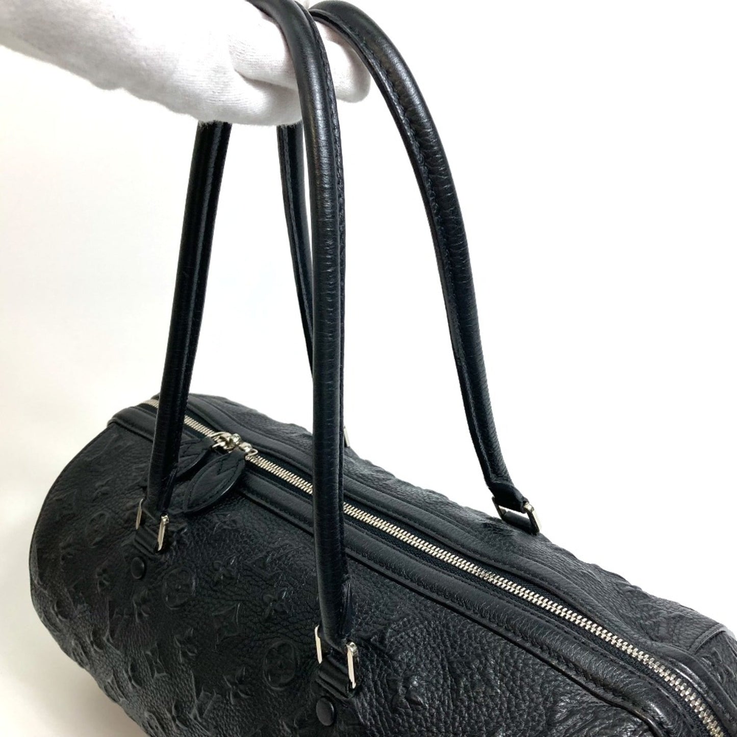 Louis Vuitton Black Leather Shoulder Bag