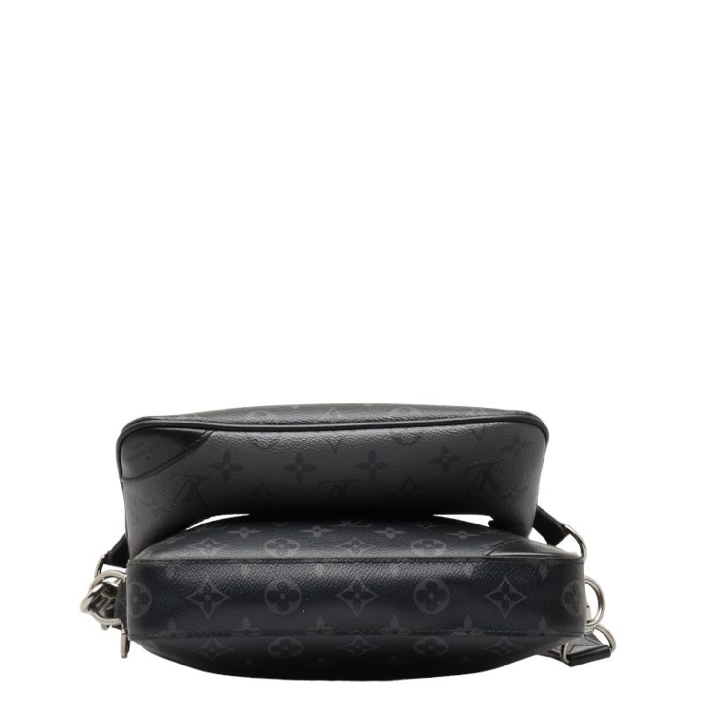 Louis Vuitton Monogram Eclipse Black Gray Pvc Leather Pouch Shoulder Bag