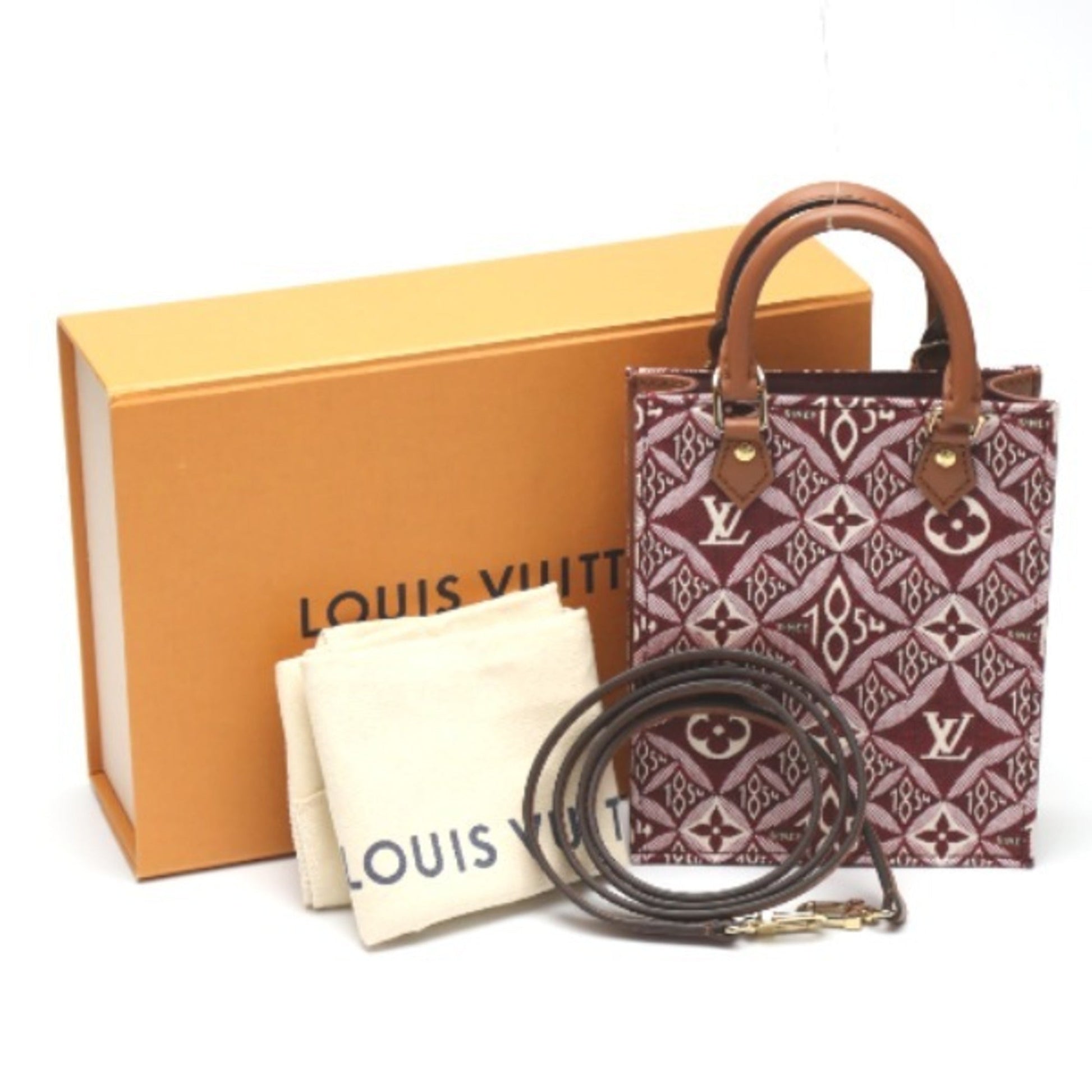 Louis Vuitton Red Color Leather Shoulder Bag ()