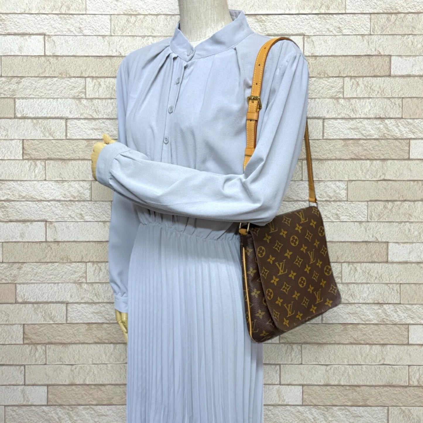 Louis Vuitton Brown Monogram Canvas Shoulder Bag