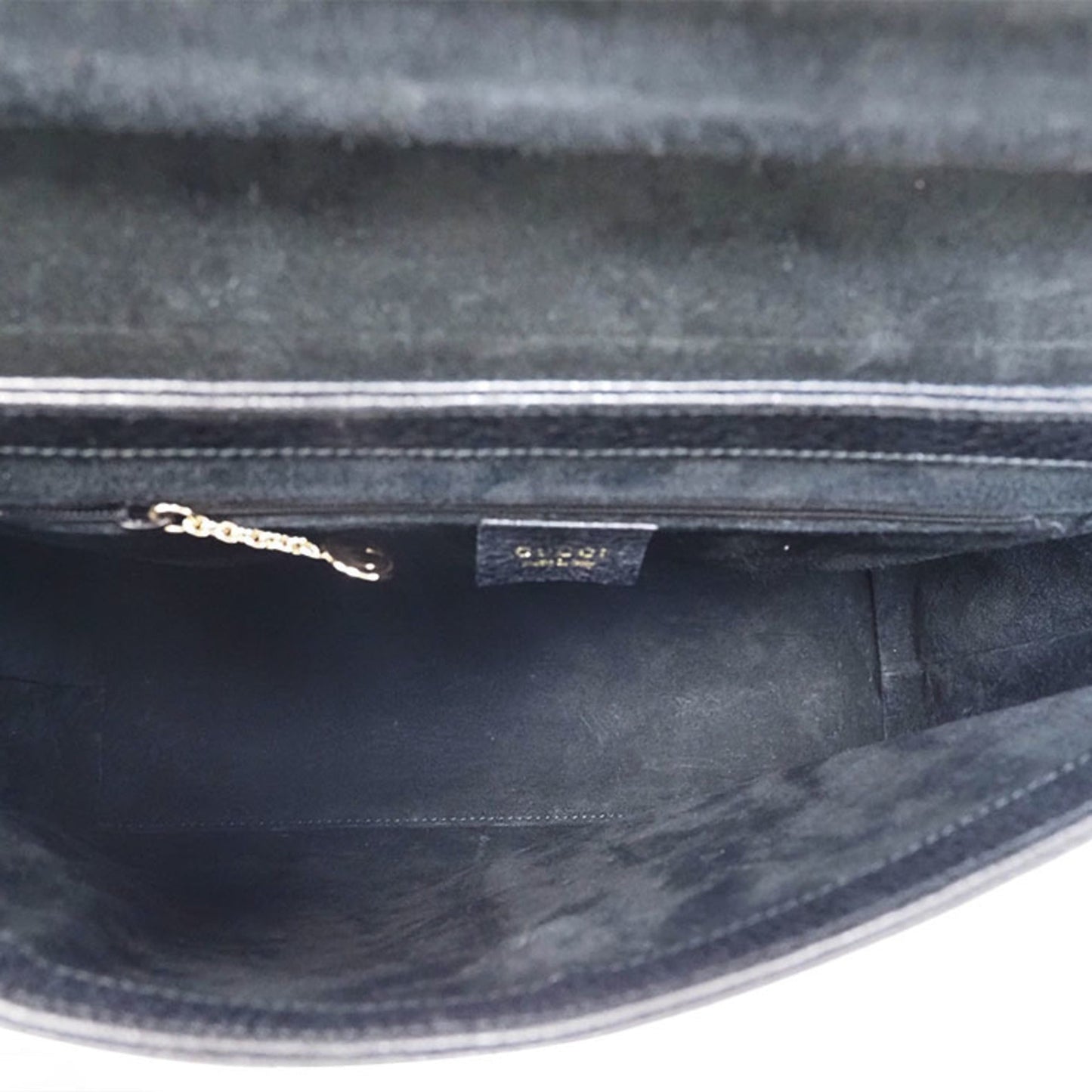 Gucci Bamboo Black Leather Handbag Shoulder Bag
