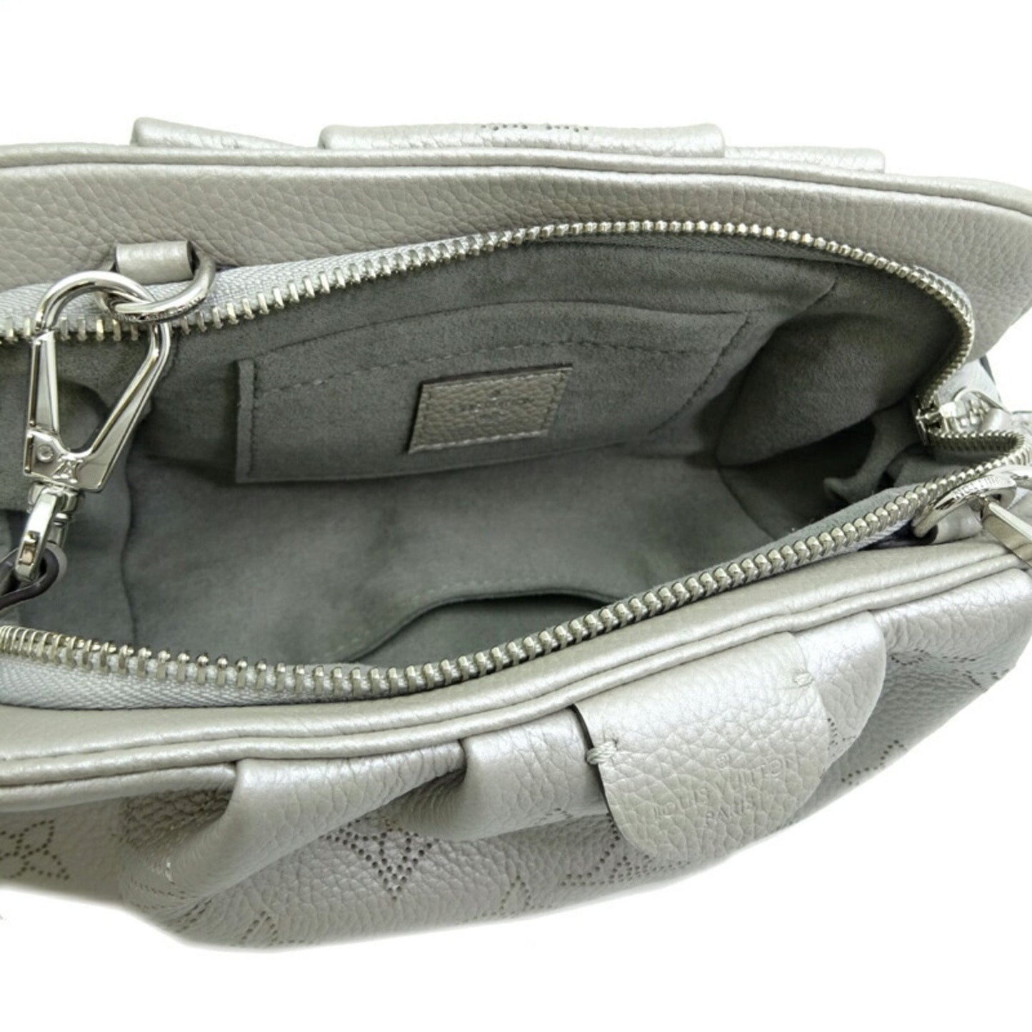 Louis Vuitton Grizzly Mahina Leather Shoulder Bag