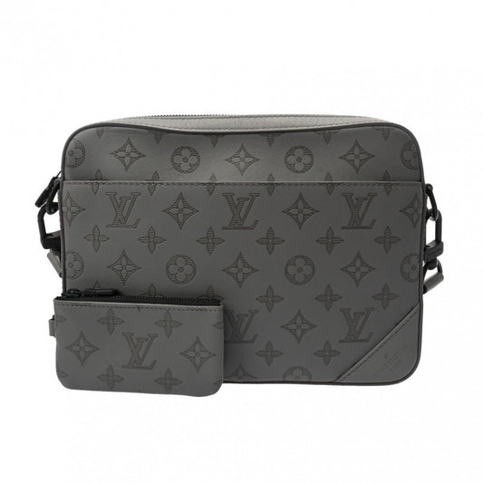 Louis Vuitton Gray Leather Shoulder Bag ()