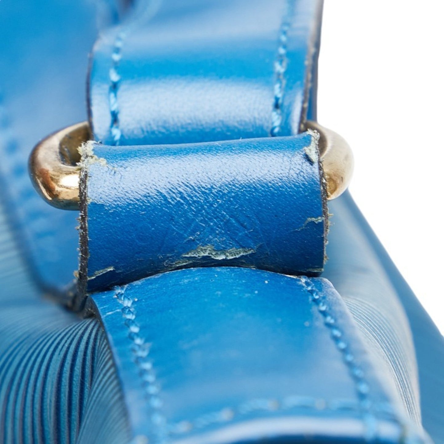 Louis Vuitton Epi Toledo Blue Leather Shoulder Bag