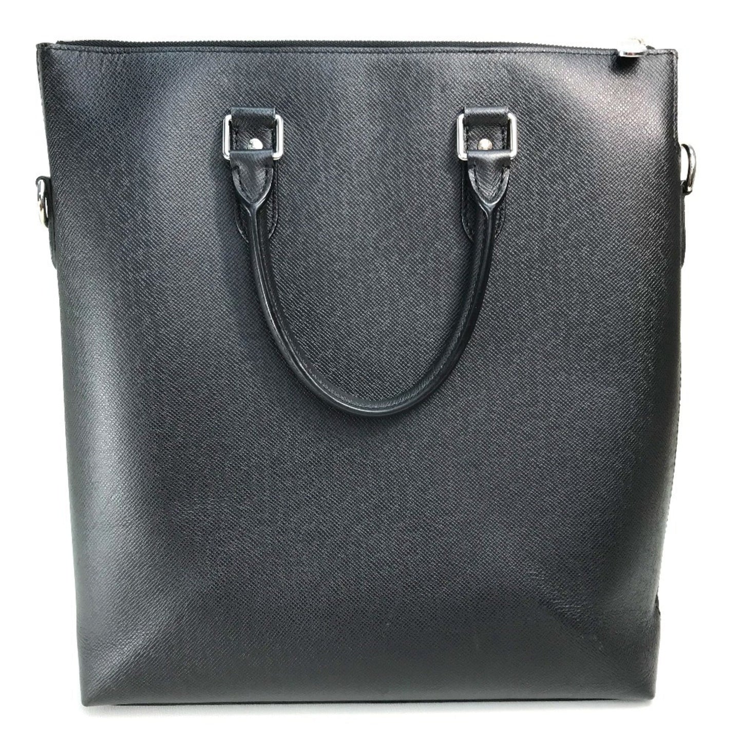 Louis Vuitton Taiga Black Noir Taiga Leather Handbag Shoulder Bag