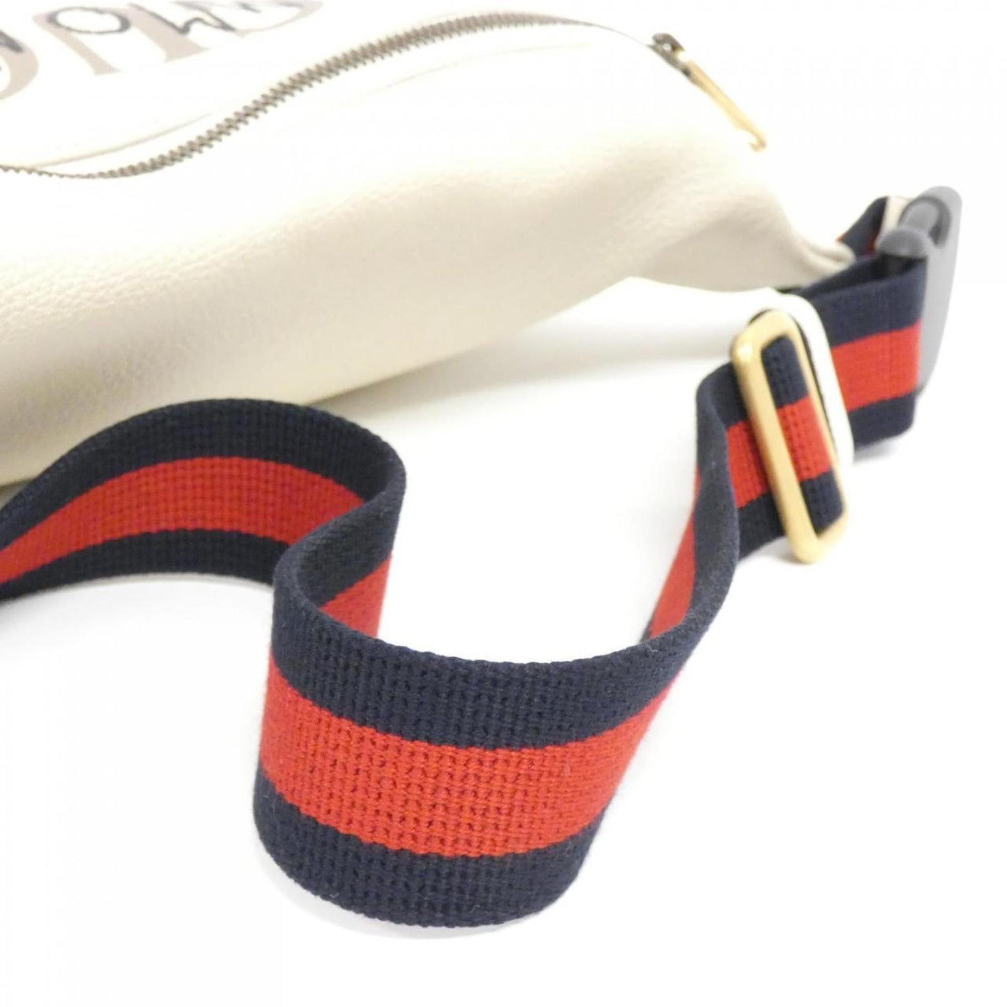 Gucci White Leather Fanny Pack