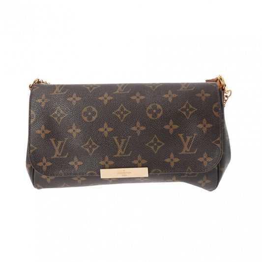 Louis Vuitton Brown Monogram Canvas Shoulder Bag ()