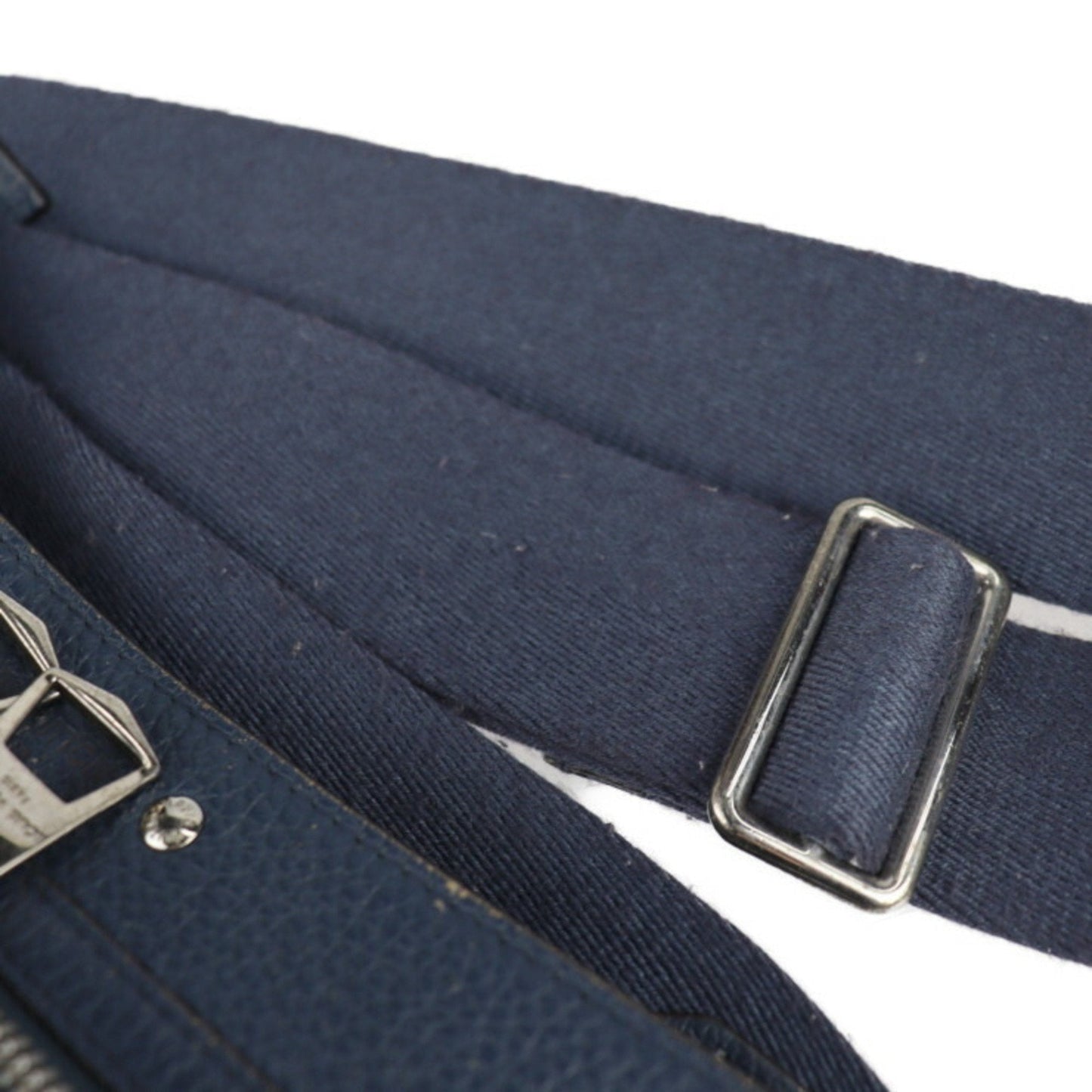 Louis Vuitton Navy Leather Messenger Bag Shoulder Bag