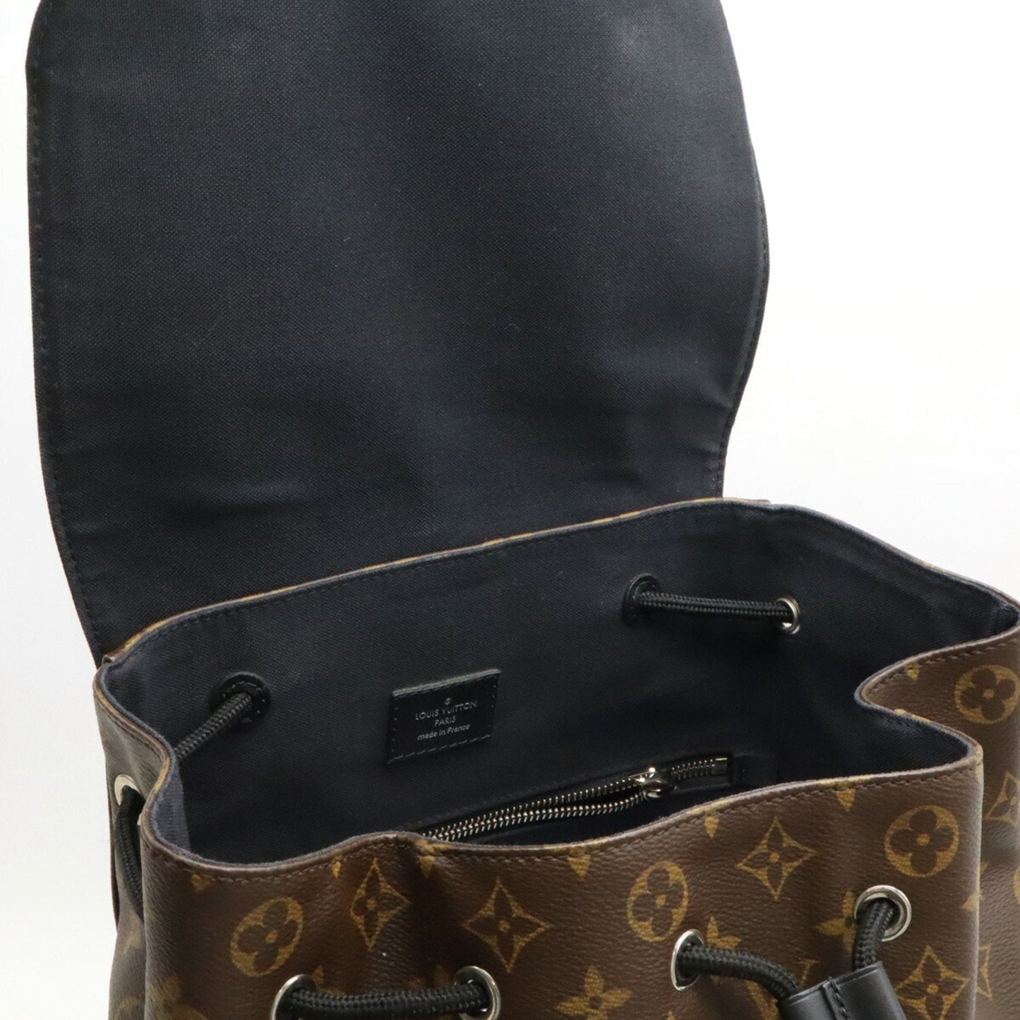 Louis Vuitton Black Pvc Leather Backpack Shoulder Bag