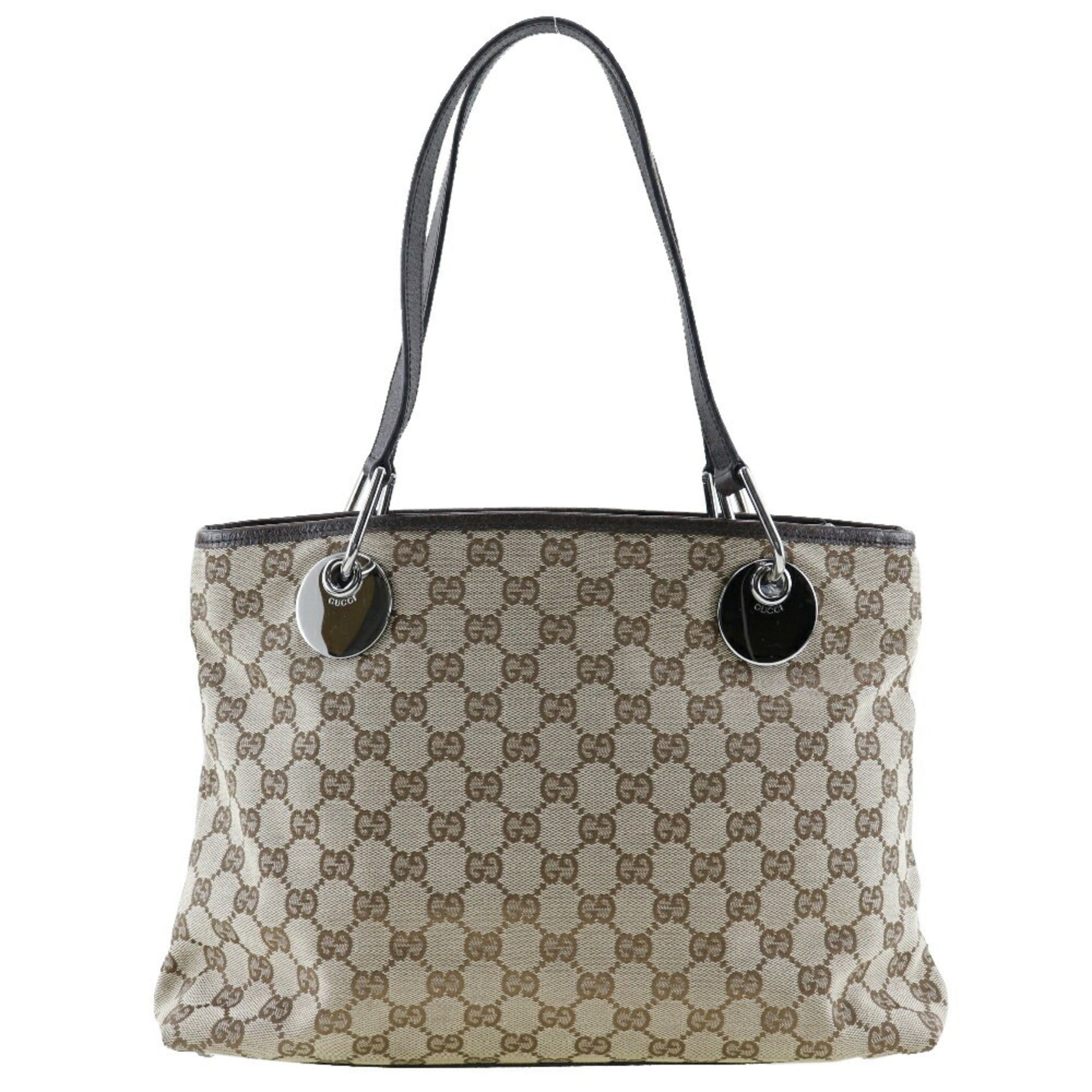 Gucci Gg Canvas Brown Gg Canvas Tote Bag ()