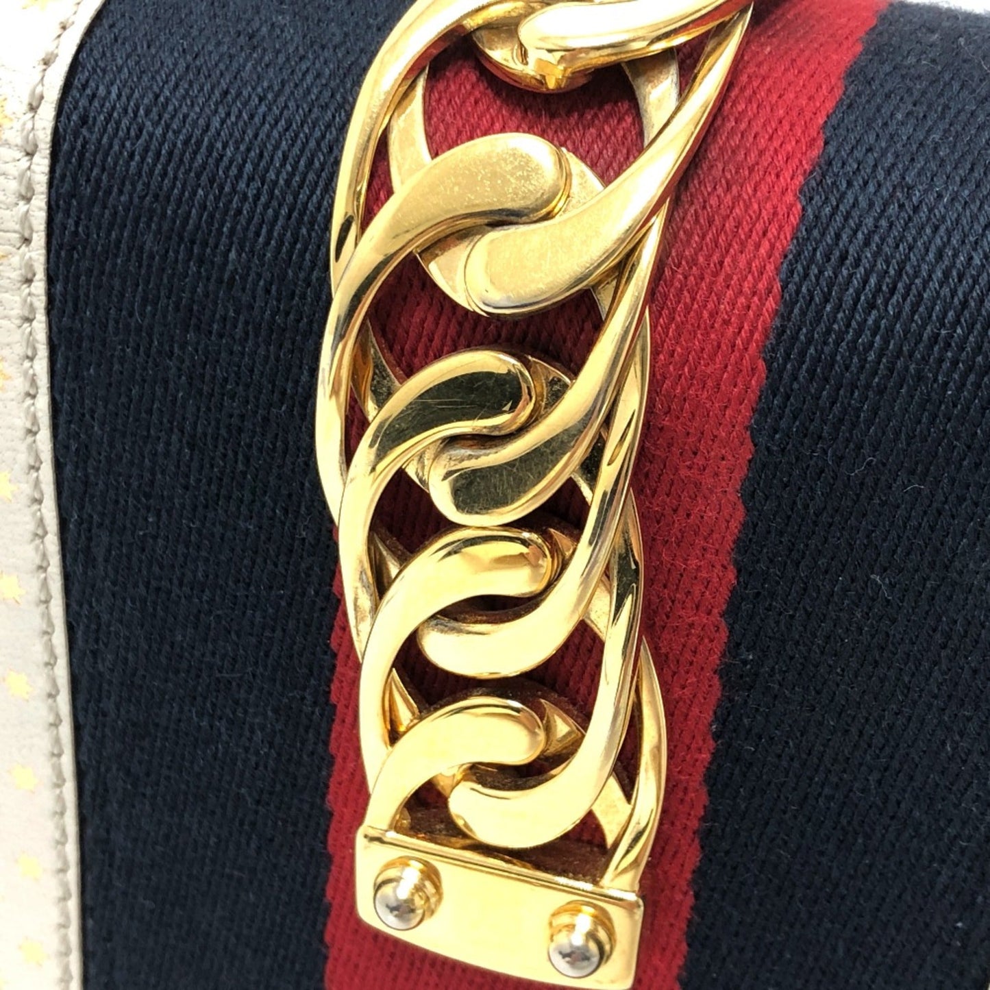 Gucci White Leather Shoulder Bag
