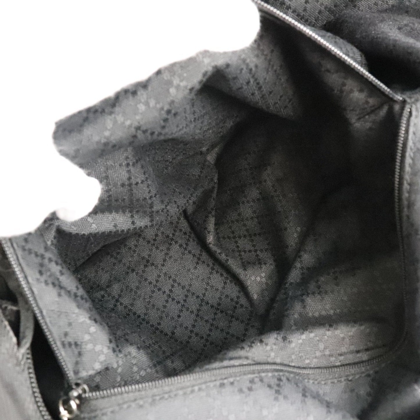 Gucci Black Brown Nylon Canvas Tote Bag