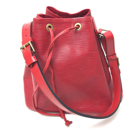 Louis Vuitton Red Leather Shoulder Bag ()