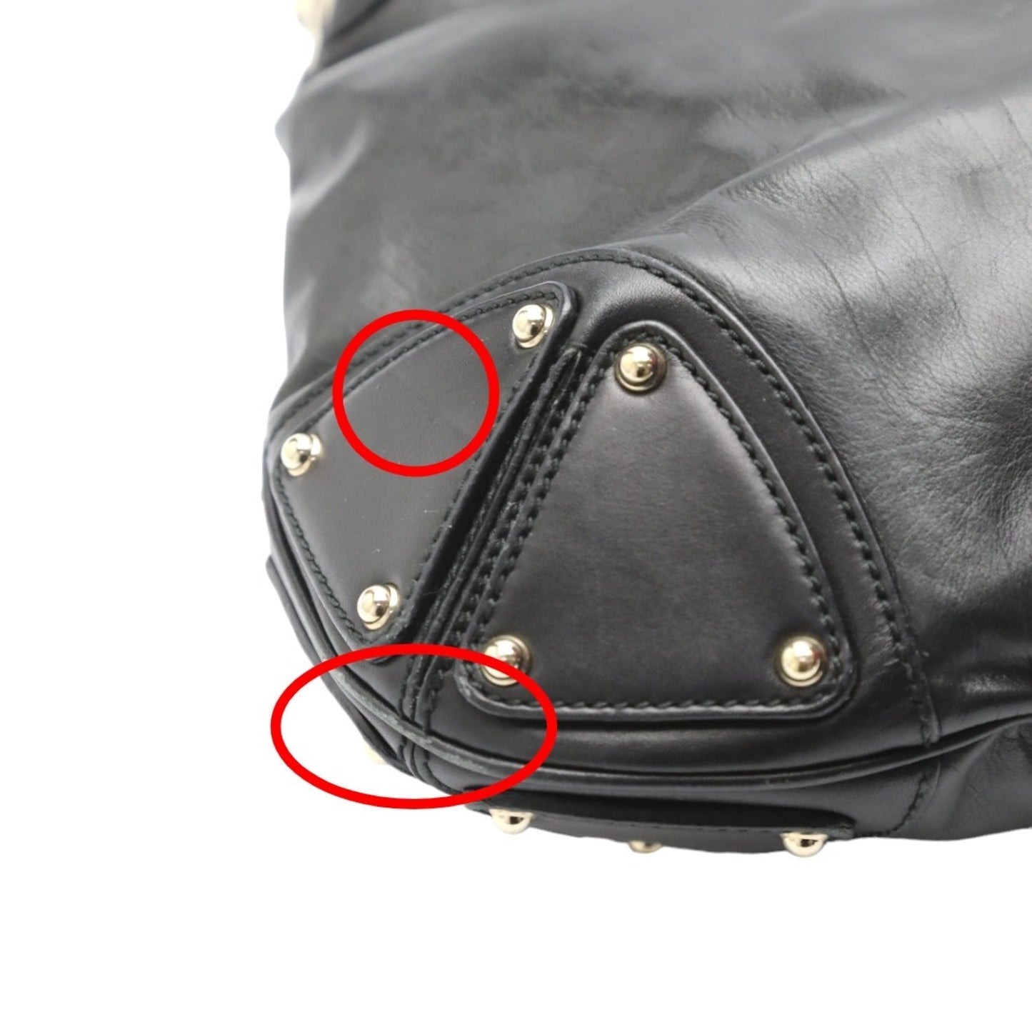 Gucci Black Leather Tote Bag