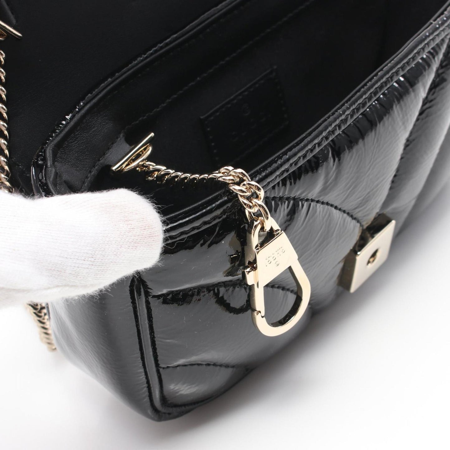 Gucci Black Leather Shoulder Bag