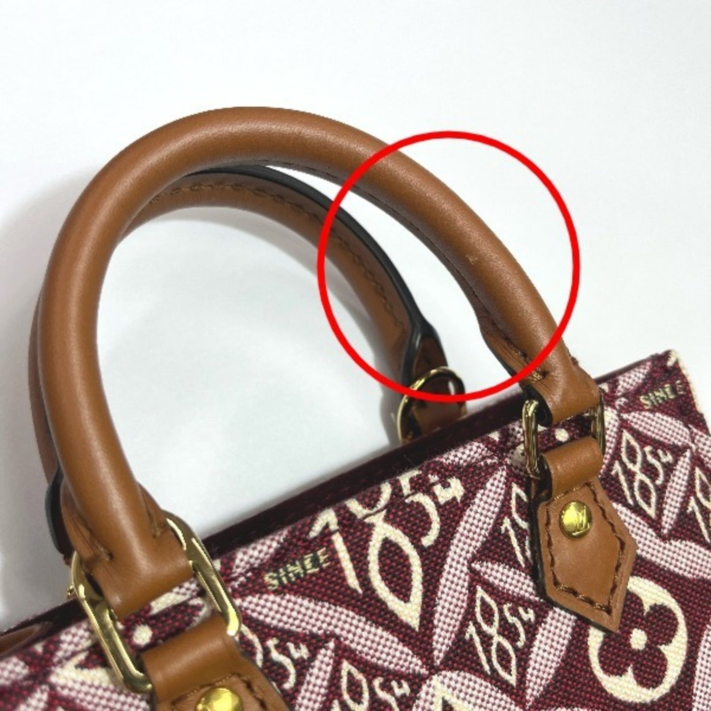 Louis Vuitton Red Color Leather Shoulder Bag