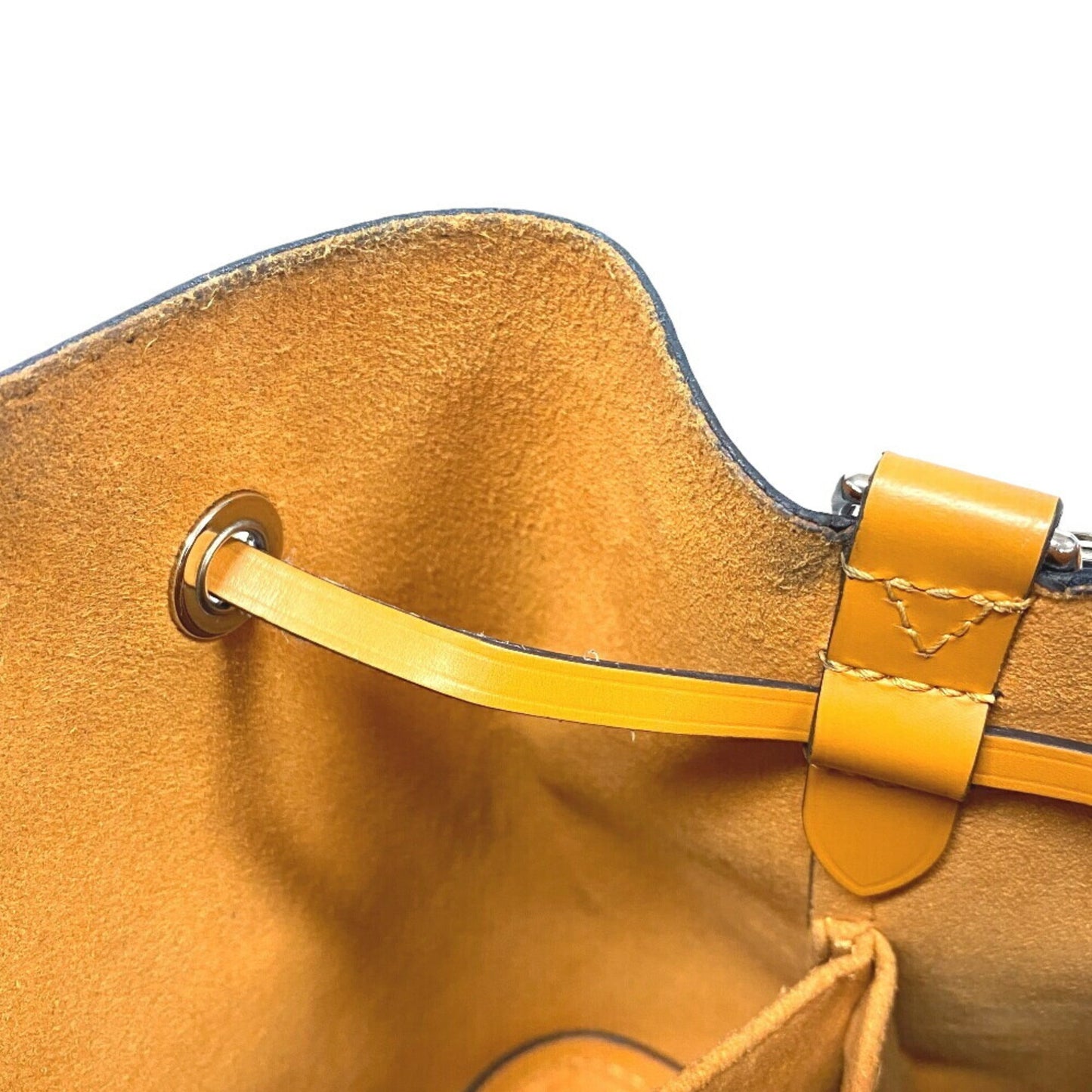 Louis Vuitton Navy Leather Handbag Shoulder Bag