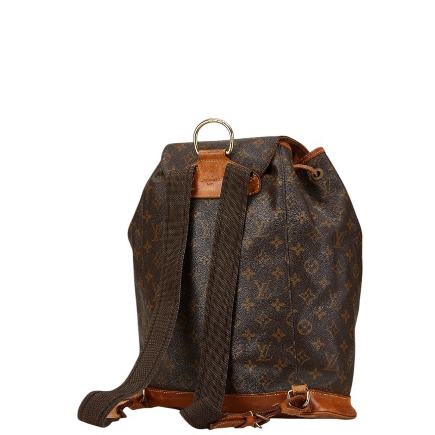 Louis Vuitton Brown Pvc Leather Backpack