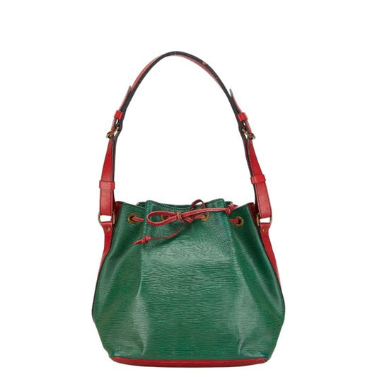 Louis Vuitton Green Red Color Leather Shoulder Bag ()