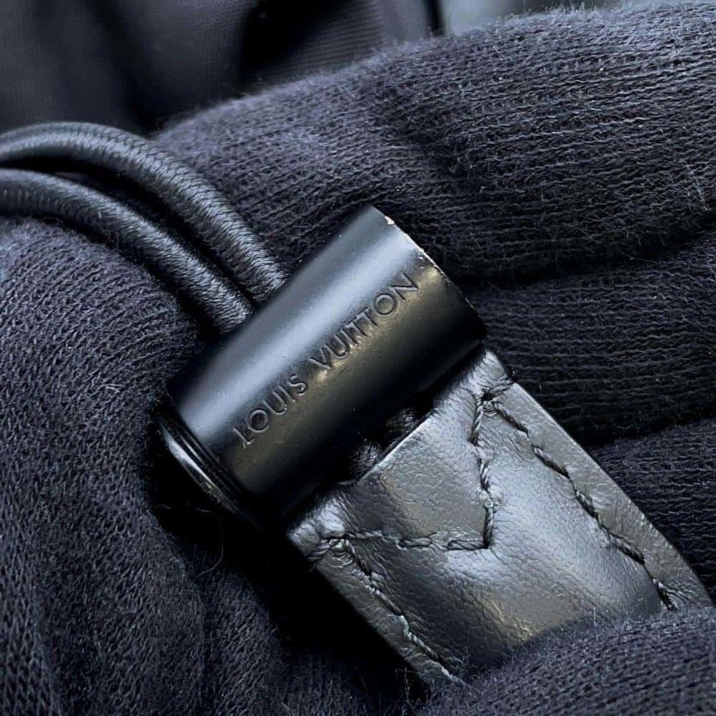 Louis Vuitton Black Noir Monogram Shadow Backpack