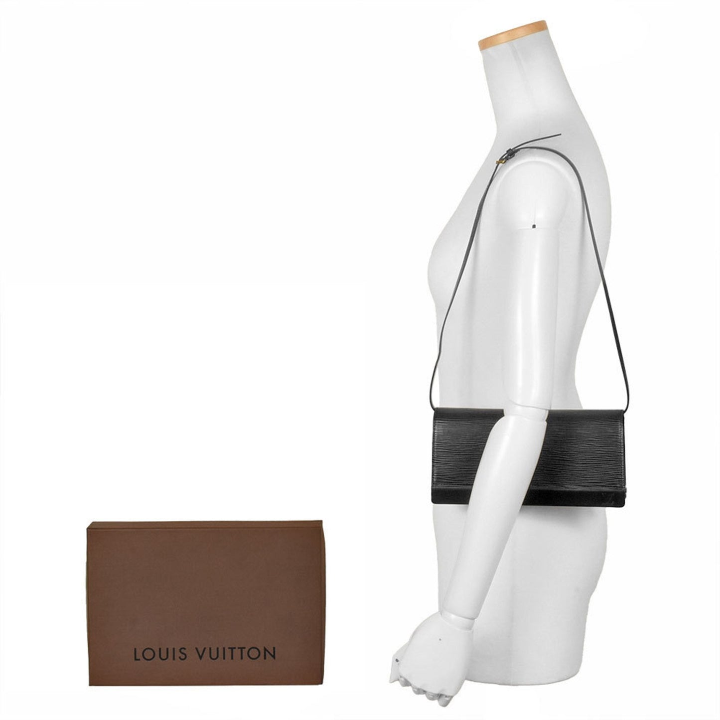 Louis Vuitton Black Epi Leather Shoulder Bag