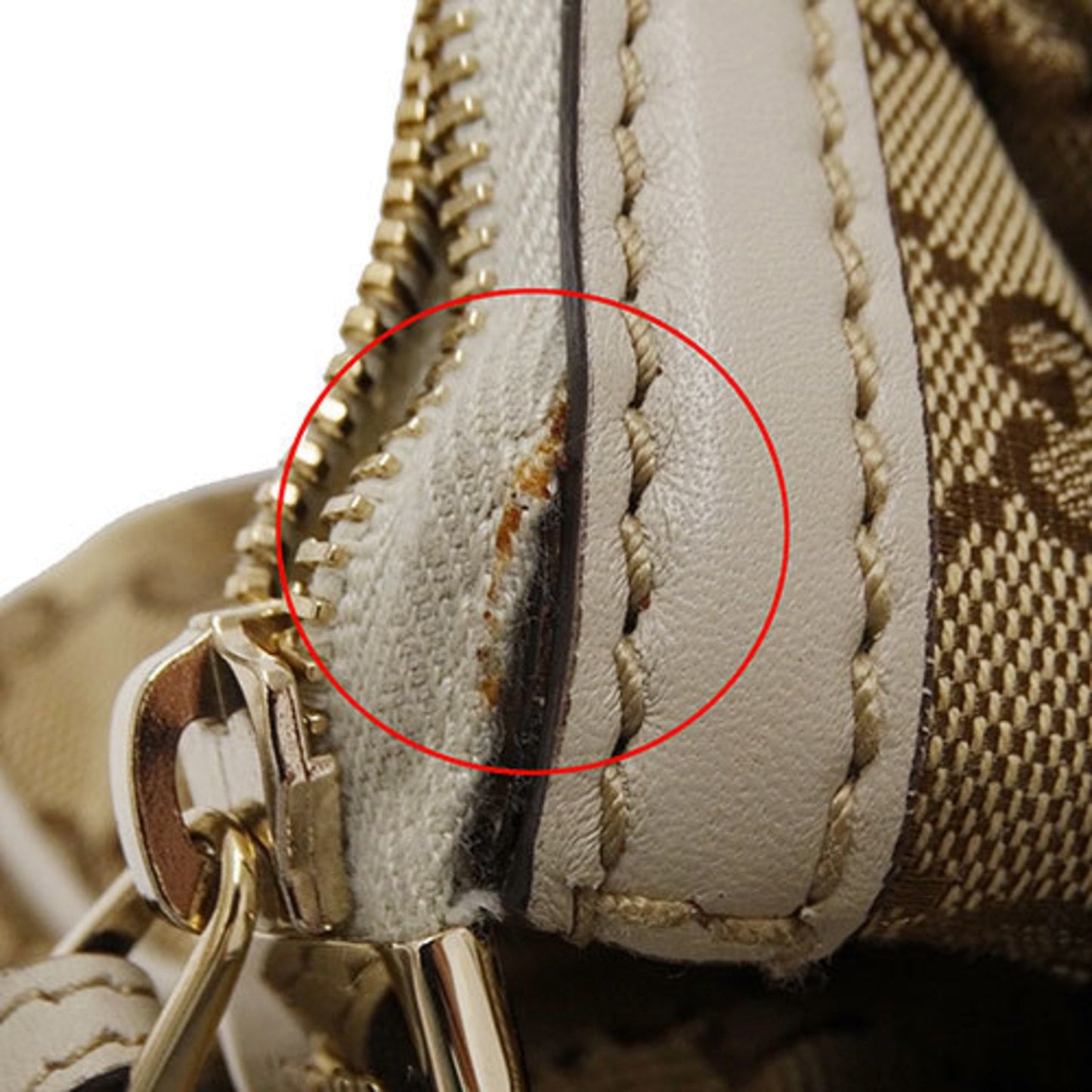Gucci Beige Gg Canvas Handbag Shoulder Bag