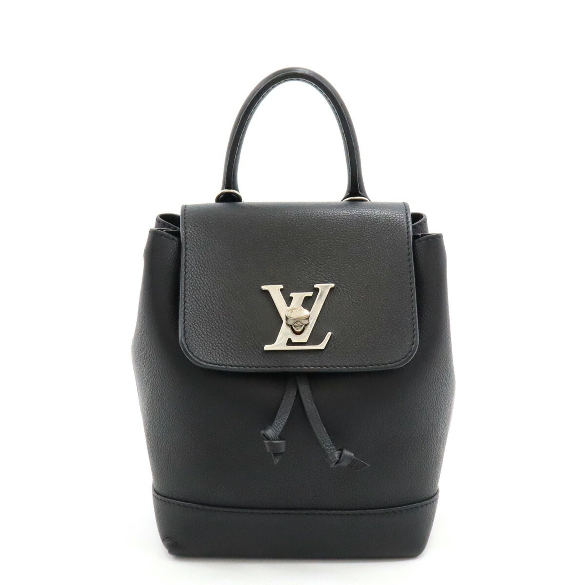 Louis Vuitton Black Noir Leather Backpack ()
