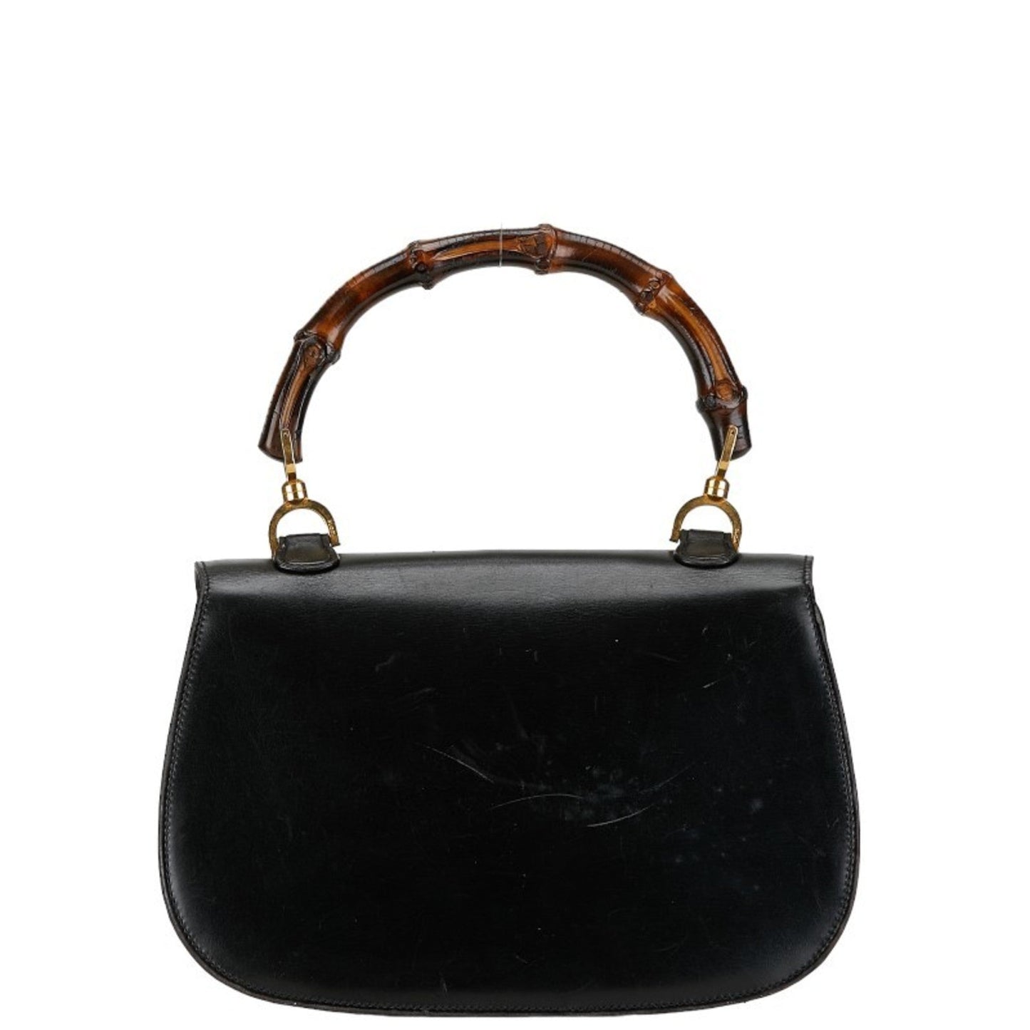 Gucci Black Leather Handbag Shoulder Bag