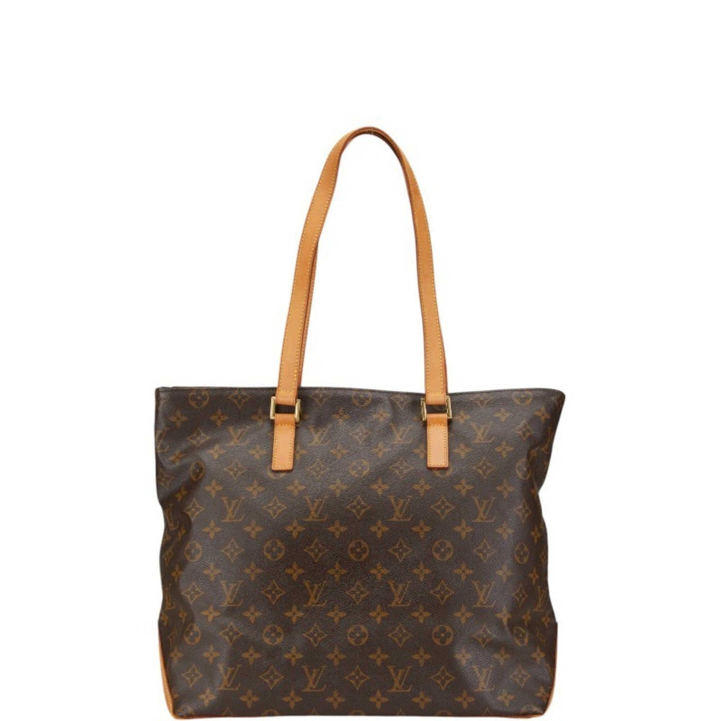 Louis Vuitton Brown Pvc Leather Shoulder Bag Tote Bag ()
