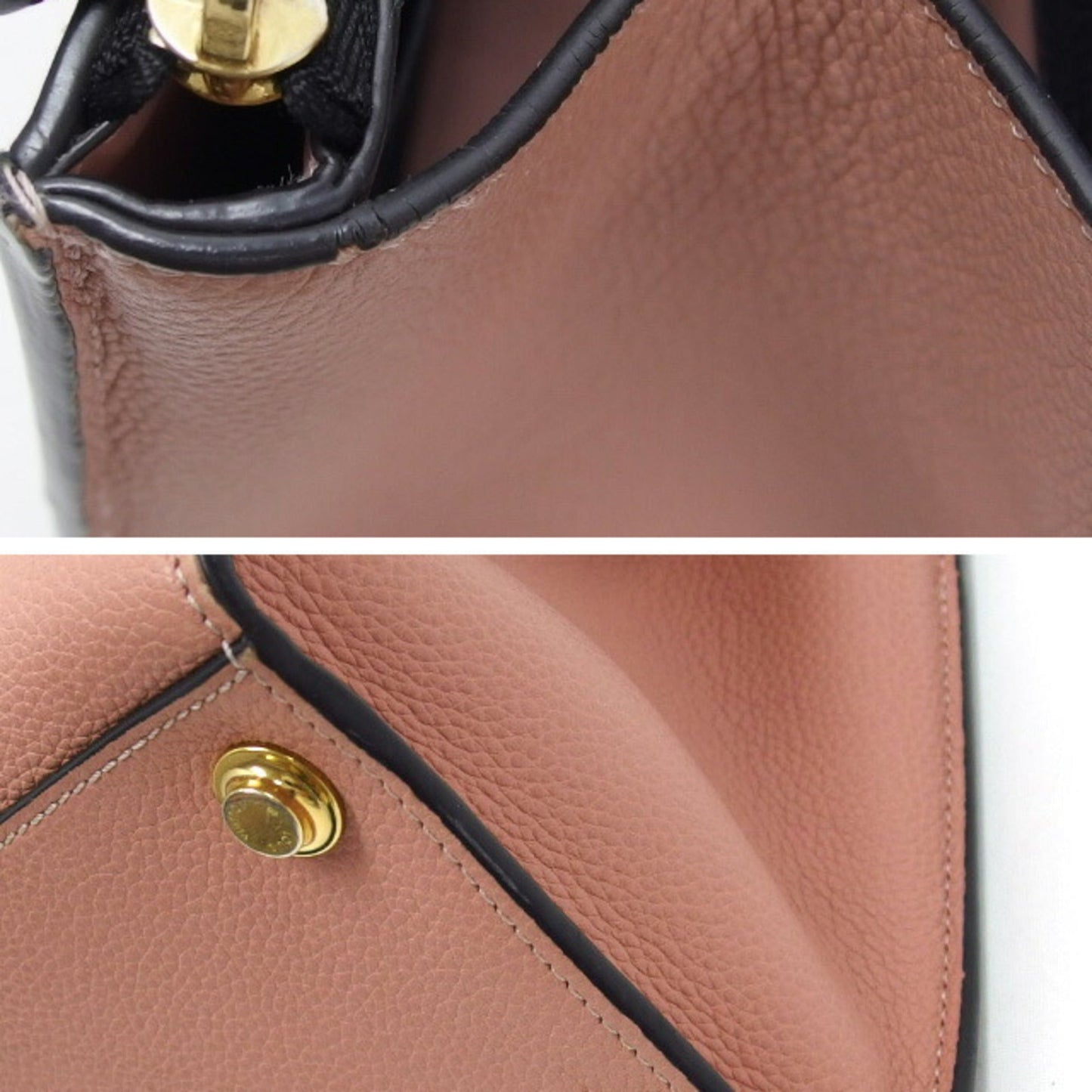 Louis Vuitton Magnolia Noir Leather Handbag Shoulder Bag