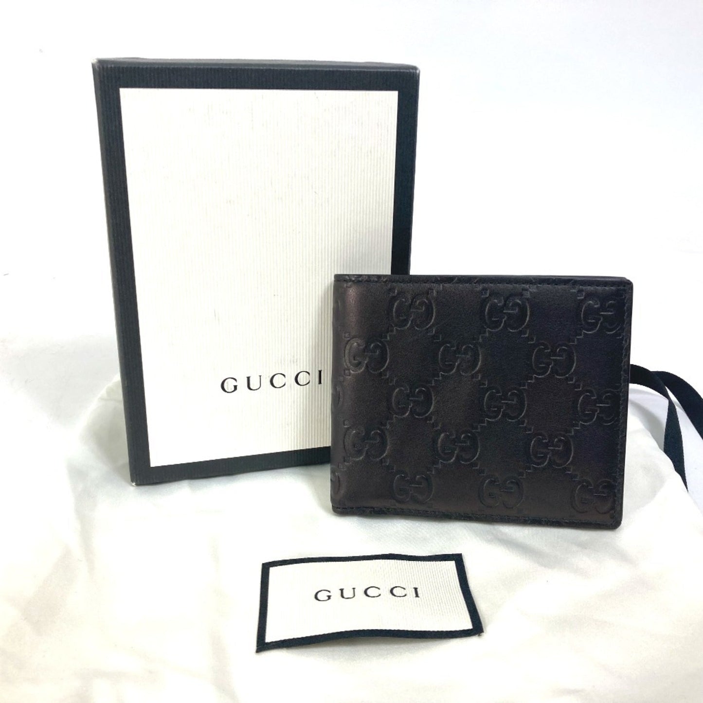 Gucci Black Leather Wallet (Bi-Fold)