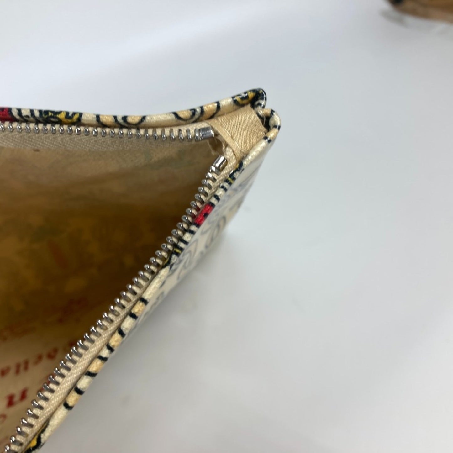 Gucci Red Color Coated Canvas Clutch Bag Pouch