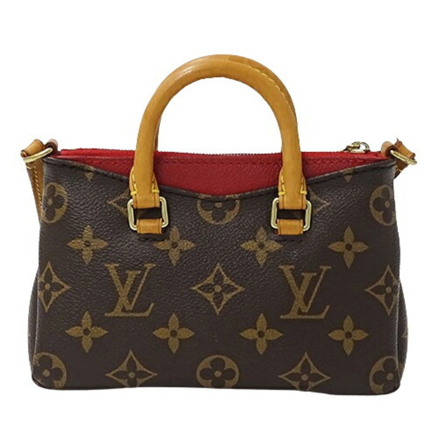 Louis Vuitton Brown Cerise Monogram Red Color White Monogram Shoulder Bag