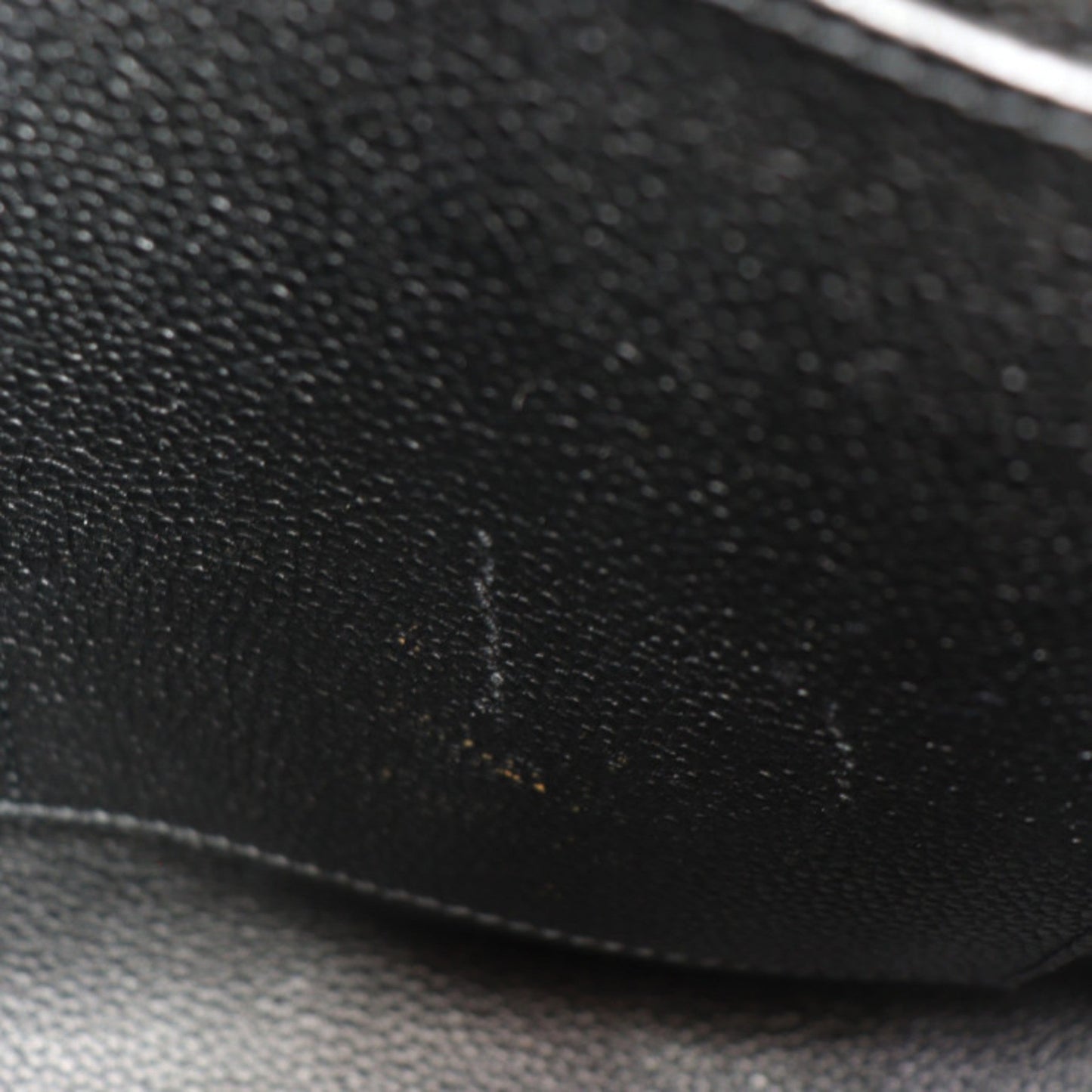 Louis Vuitton Black Leather Handbag Shoulder Bag Tote Bag