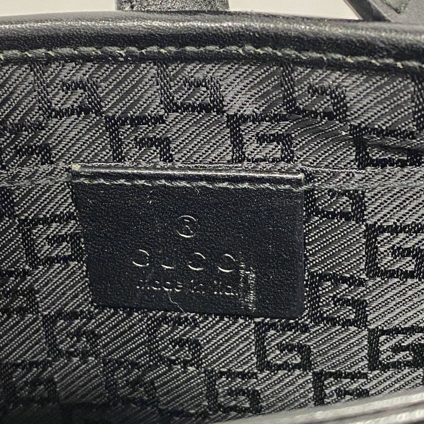 Gucci Black Canvas Shoulder Bag