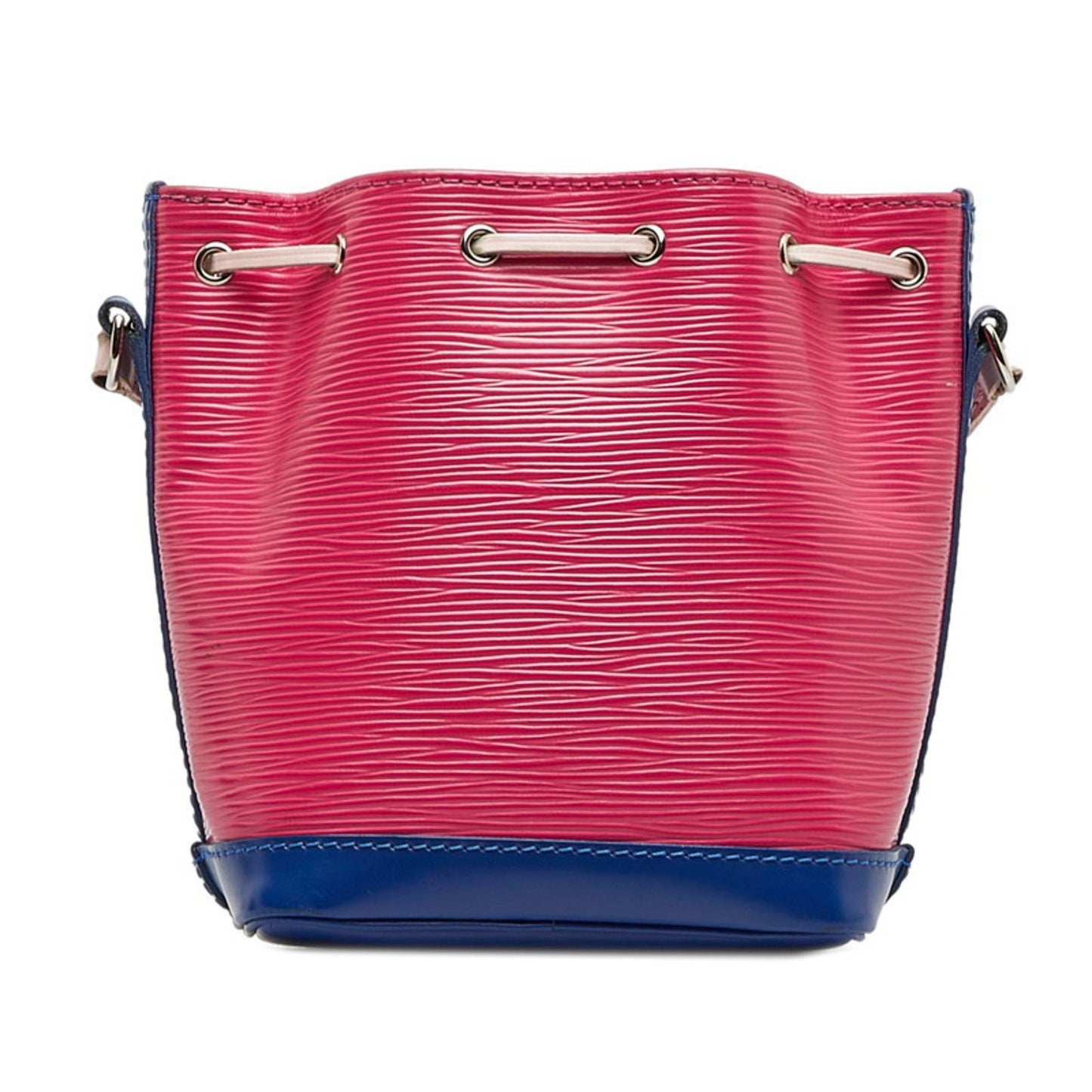Louis Vuitton Blue Hot Pink Leather Shoulder Bag