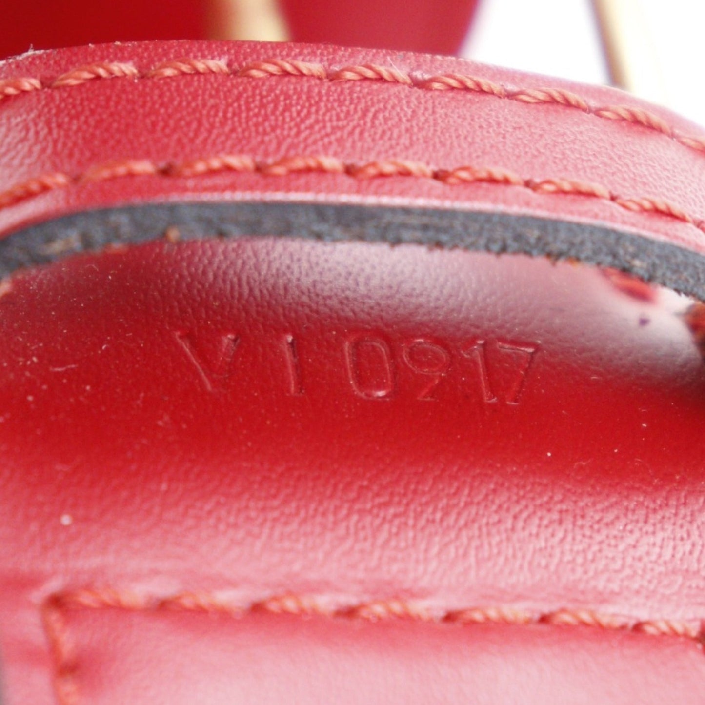 Louis Vuitton Castilian Red Red Color Epi Leather Shoulder Bag
