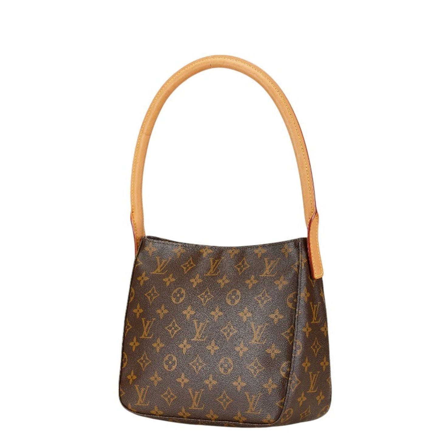 Louis Vuitton Brown Pvc Leather Handbag Shoulder Bag