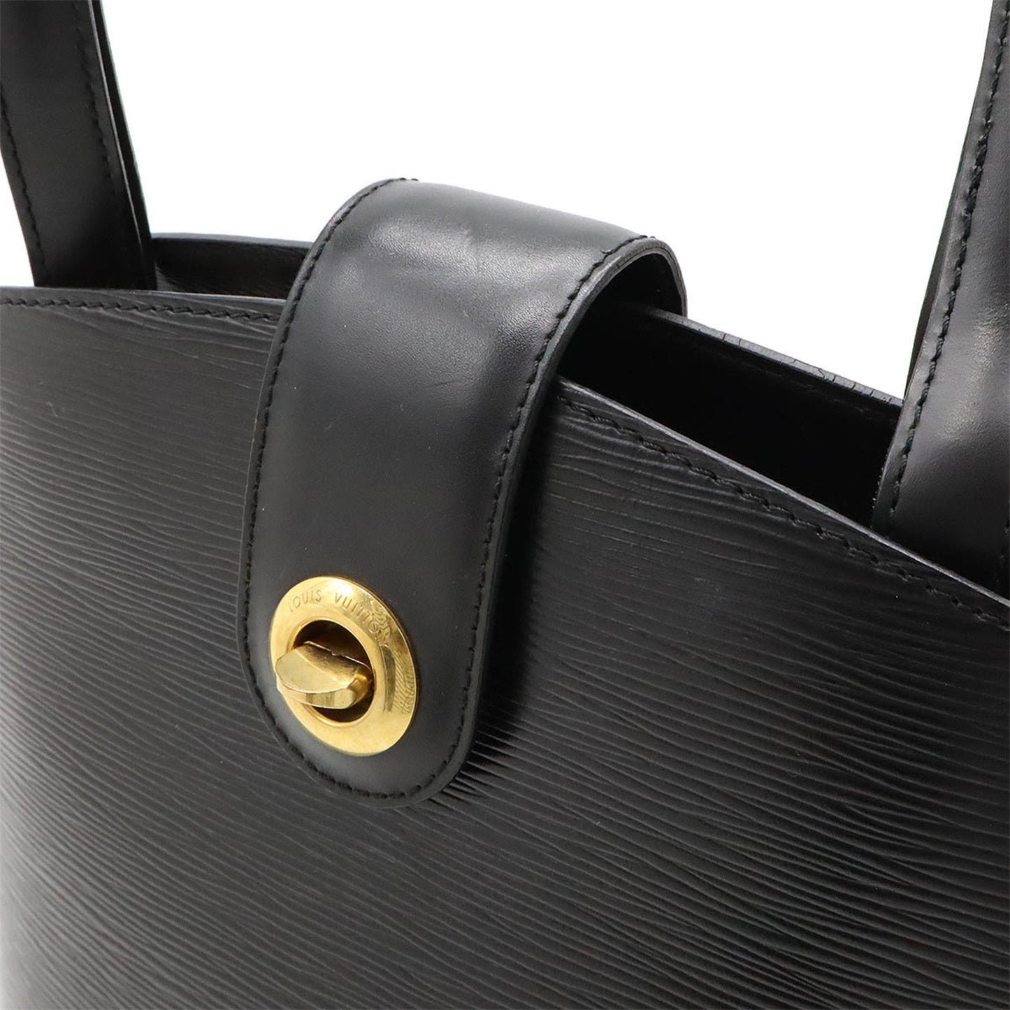 Louis Vuitton Black Noir Epi Leather Shoulder Bag