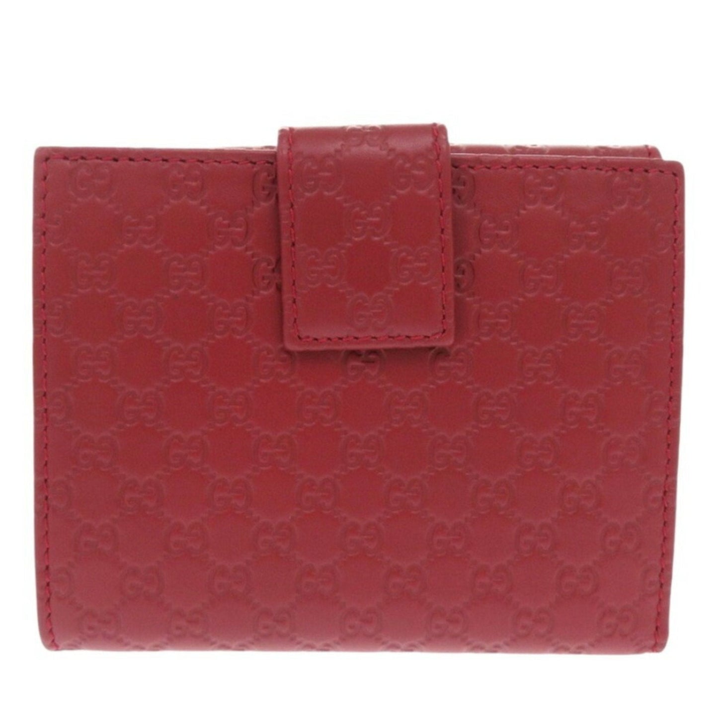 Gucci Red Color Leather Wallet (Bi-Fold)