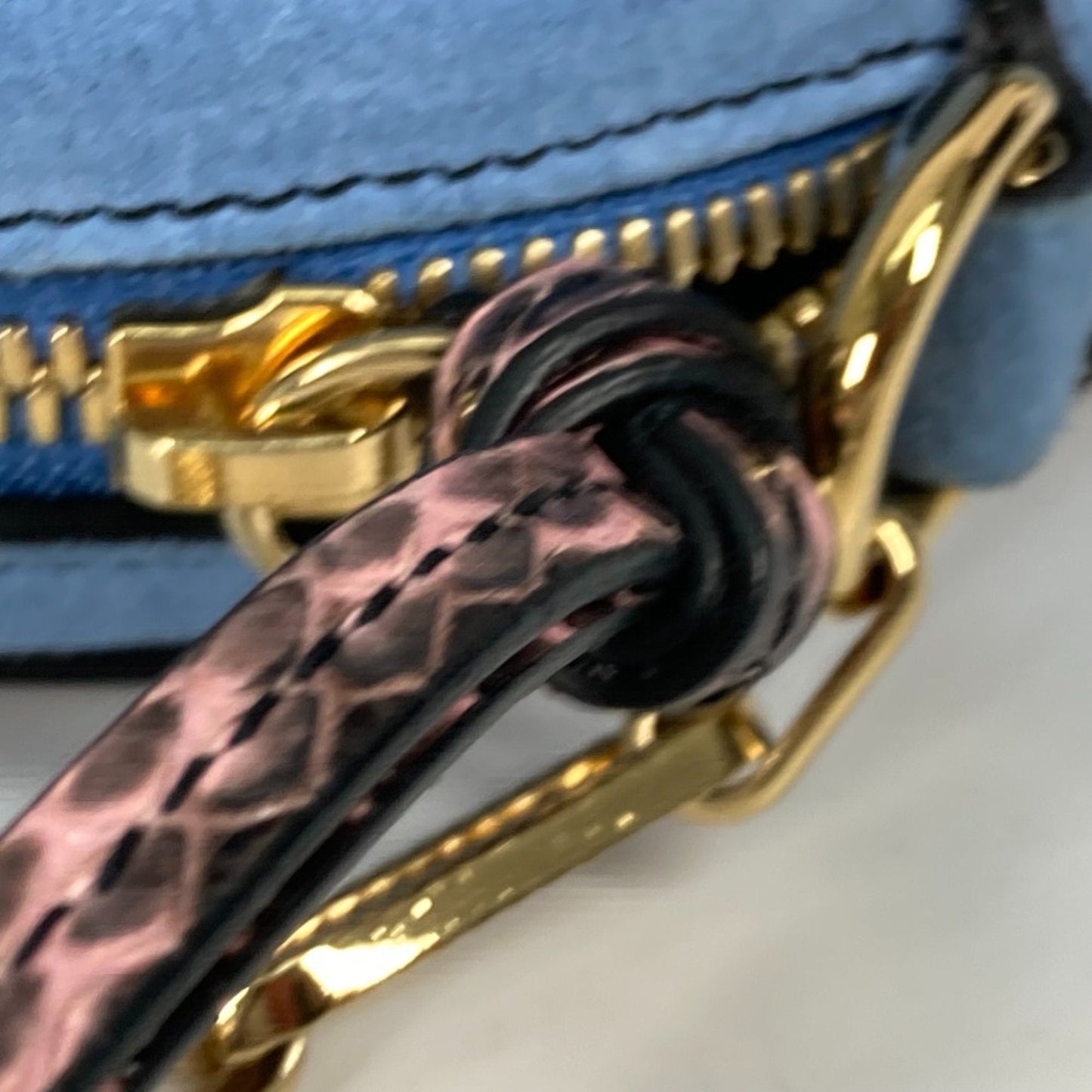 Gucci Blue Leather Shoulder Bag